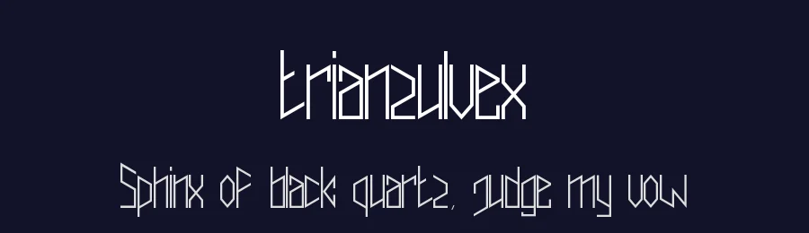 trianzulvex — Display Font — thumbnail 2