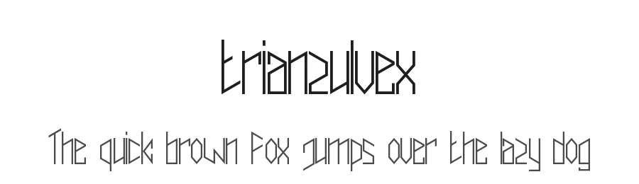 trianzulvex — Display Font
