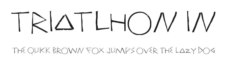 Triatlhon In by Galdino Otten — Display Font