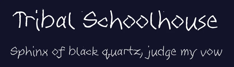 Tribal Schoolhouse — Display Font — thumbnail 2