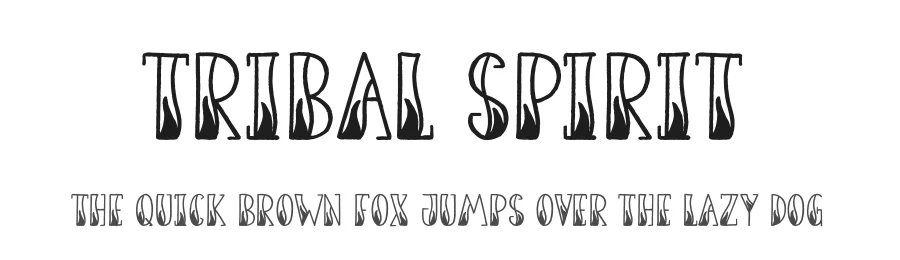 Tribal Spirit by Jonathan S. Harris — Display Font