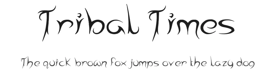 Tribal Times — Display Font