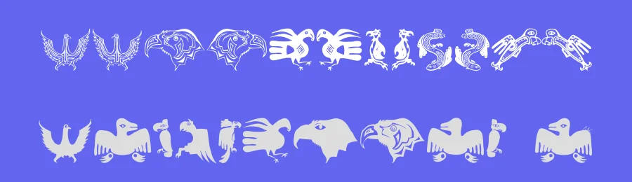 TribalBirdsTheMissingGap — Display Font — thumbnail 3