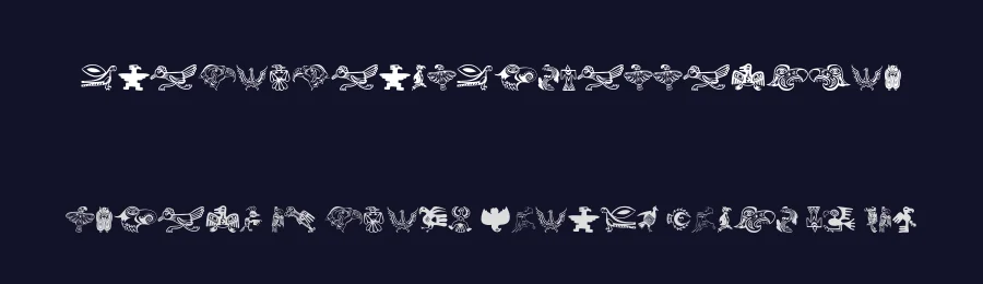 TribalBirdsTheMissingGap — Display Font — thumbnail 2