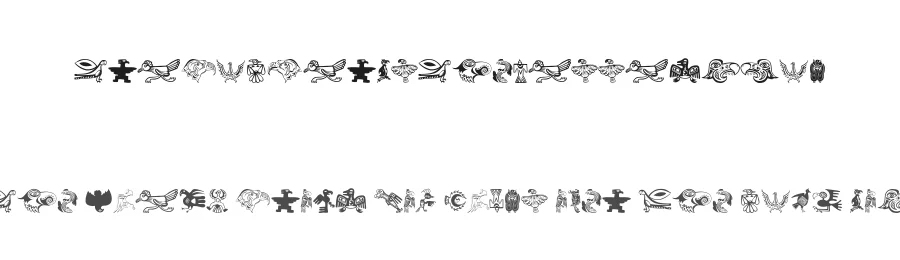 TribalBirdsTheMissingGap — Display Font
