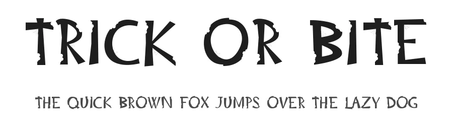 Trick or Bite by Muhammad Panji Ramdhani — Display Font
