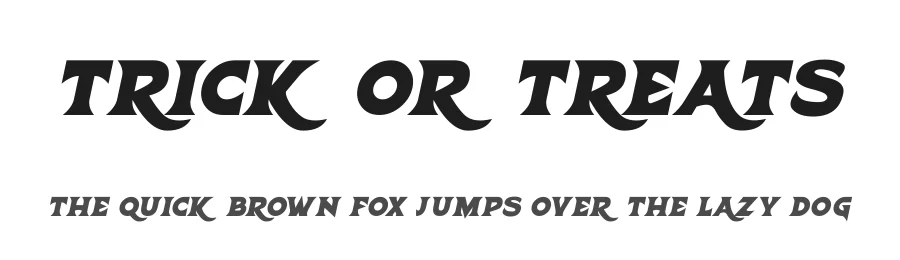 Trick Or Treats — Display Font