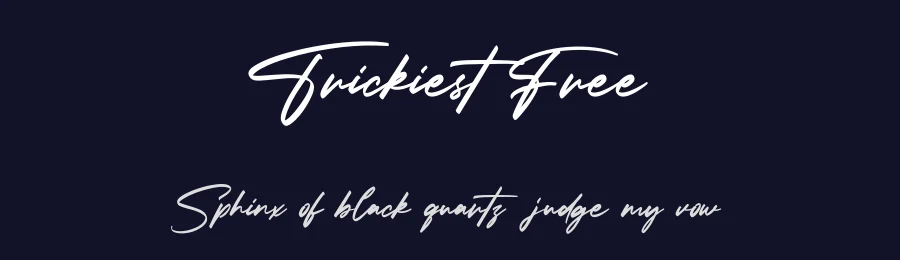 Trickiest Free by Maulana Creative — Sans Font — thumbnail 2