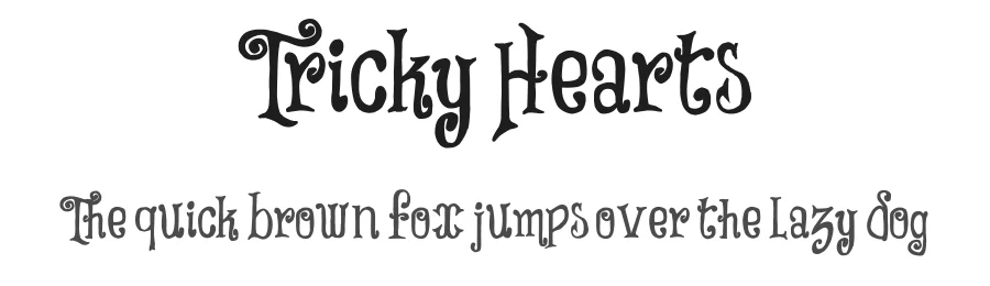 Tricky Hearts by Imagex — Display Font