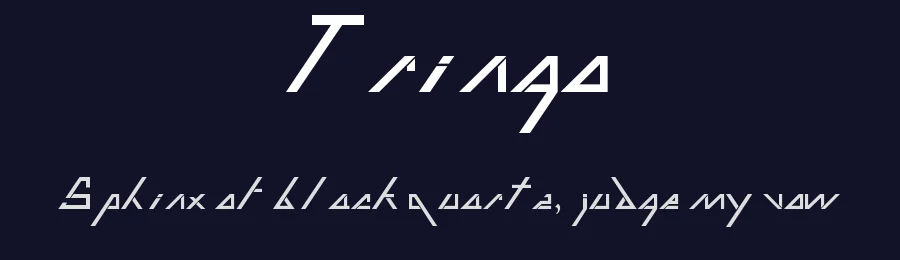 Tringo — Display Font — thumbnail 2
