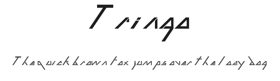 Tringo — Display Font
