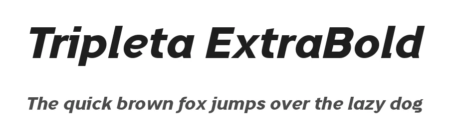 Tripleta ExtraBold by Fernando Haro — Display Font