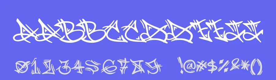 Trisula Street Graffiti by Muhammad Panji Ramdhani, Ferbiya Rahmat, Moh. Farhan — Display Font — thumbnail 3