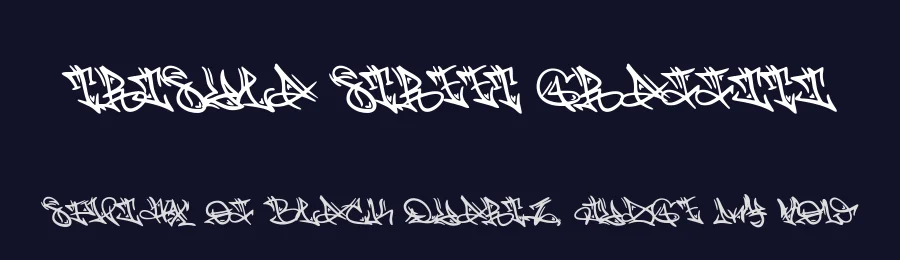 Trisula Street Graffiti by Muhammad Panji Ramdhani, Ferbiya Rahmat, Moh. Farhan — Display Font — thumbnail 2
