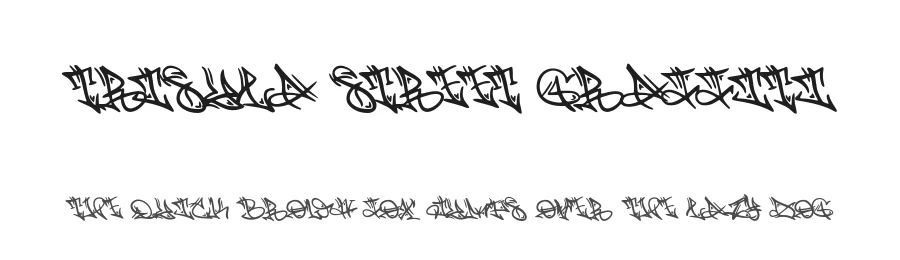 Trisula Street Graffiti by Muhammad Panji Ramdhani, Ferbiya Rahmat, Moh. Farhan — Display Font