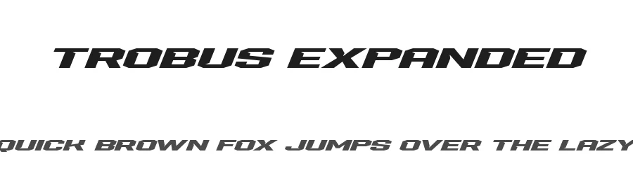 Trobus Expanded by Mukhlis Muhammad — Display Font