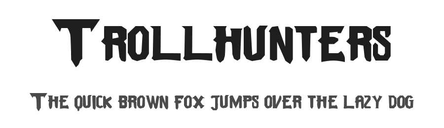 Trollhunters by Hilton Santos (Jay Killer) — Display Font