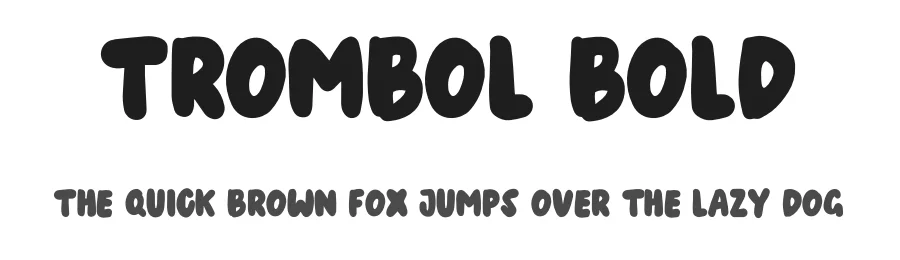 Trombol Bold by Ade Budiman — Display Font