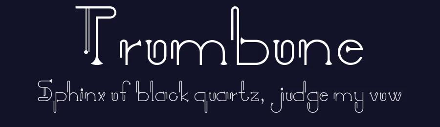 Trombone — Display Font — thumbnail 2