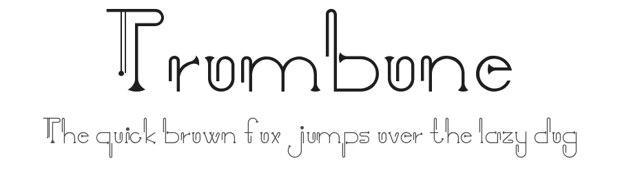Trombone — Display Font