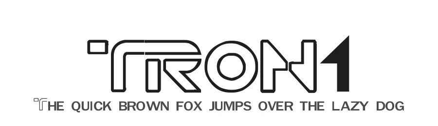 TRON1 — Display Font