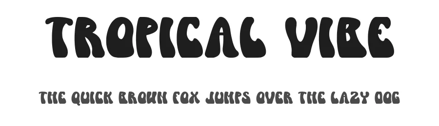Tropical Vibe by Arendxstudio — Display Font