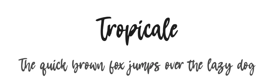 Tropicale by Balpirick Studio — Display Font