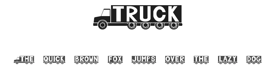 Truck — Display Font