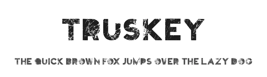 Truskey — Display Font
