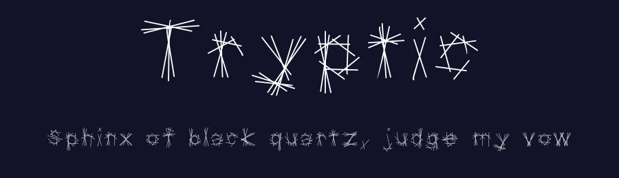 Tryptic — Display Font — thumbnail 2