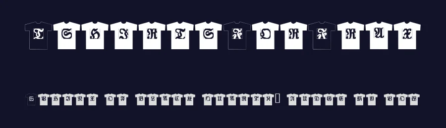 TshirtsForFrax — Display Font — thumbnail 2