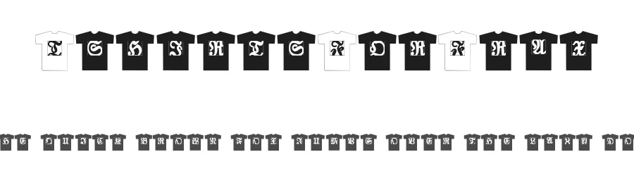 TshirtsForFrax — Display Font
