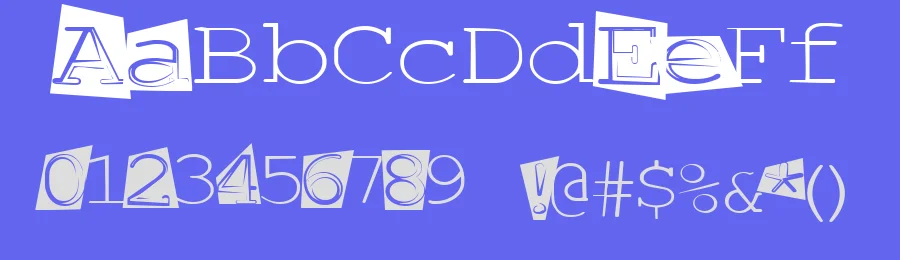 TTAAGG by Julie Kennedy — Display Font — thumbnail 3