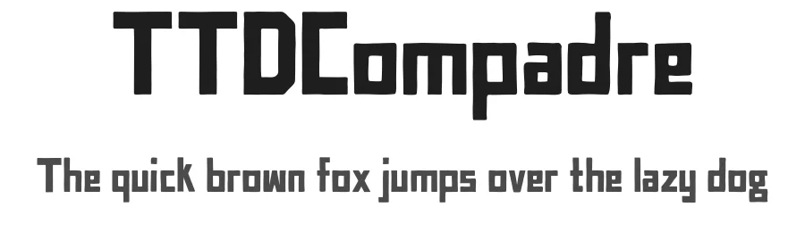 TTDCompadre by Robert Engle — Display Font