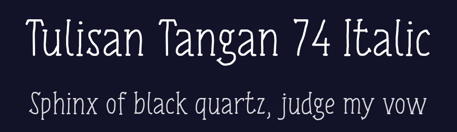 Tulisan Tangan 74 Italic by Situjuh Nazara — Script Font — thumbnail 2