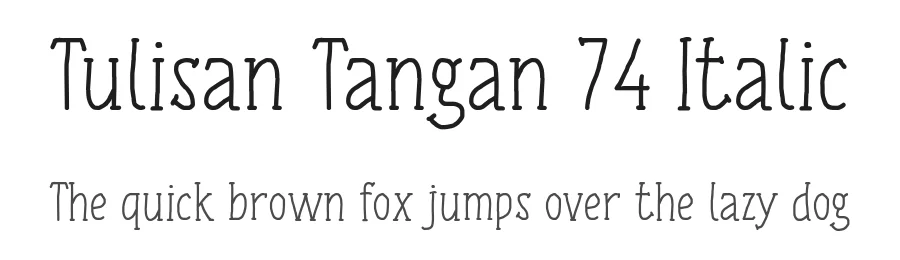 Tulisan Tangan 74 Italic by Situjuh Nazara — Script Font