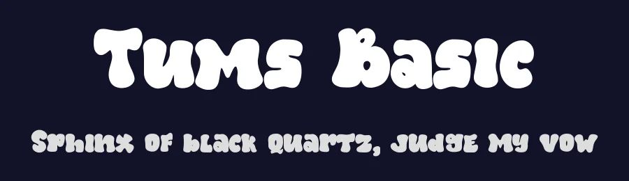 Tums Basic by dianhaniffanhadi — Display Font — thumbnail 2