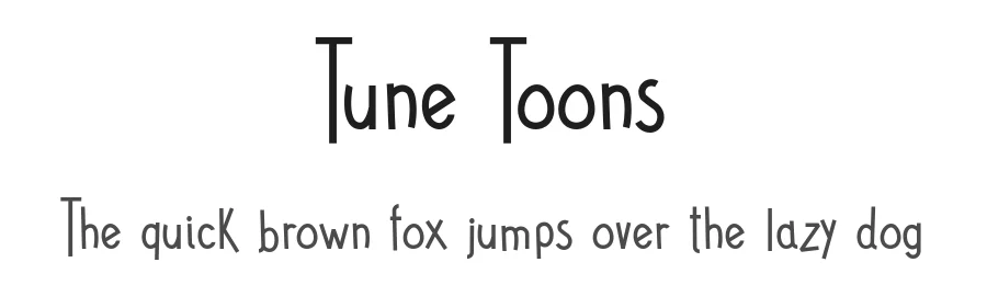 Tune Toons by https://wa.me/5583998067774 β Display Font