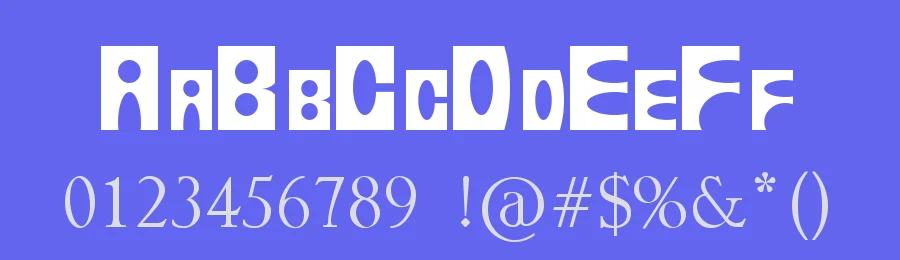 tups13 — Display Font — thumbnail 3