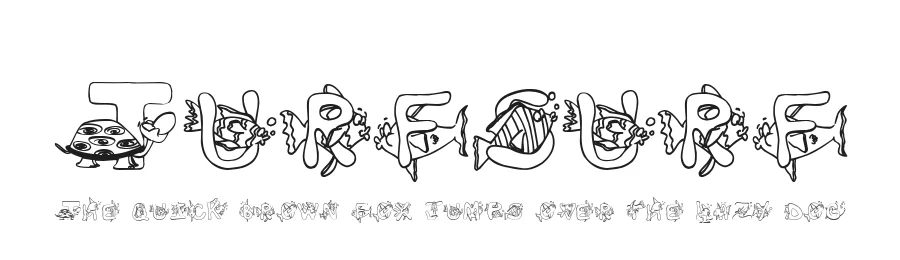 Turfsurf by Character and Clipart Heaven β Display Font