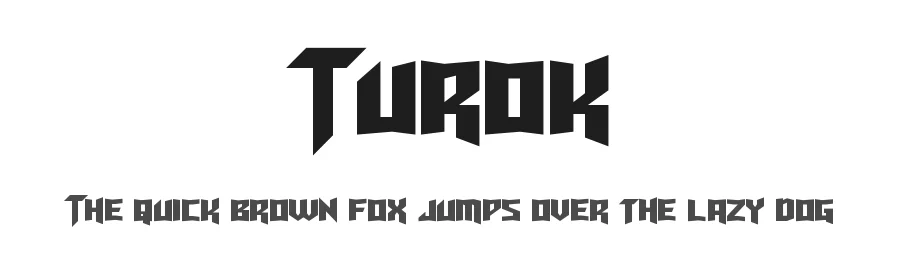Turok by Neale Davidson β Display Font