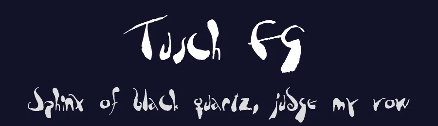 Tusch FG by Jörgen Gedeon (ed. AH) — Display Font — thumbnail 2