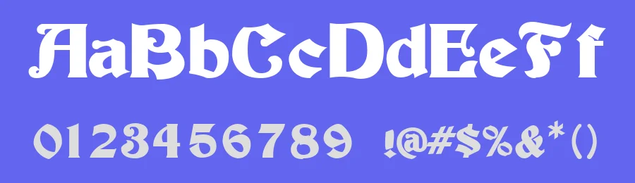 Tutbury Bold Italic — Display Font — thumbnail 3