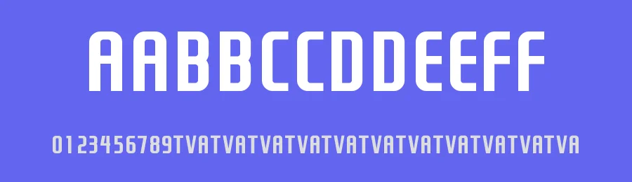 TVA 1990 — Display Font — thumbnail 3