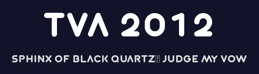 TVA 2012 — Display Font — thumbnail 2