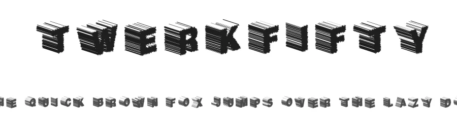 TwerkFifty by Xerographer Fonts Max Infeld — Display Font