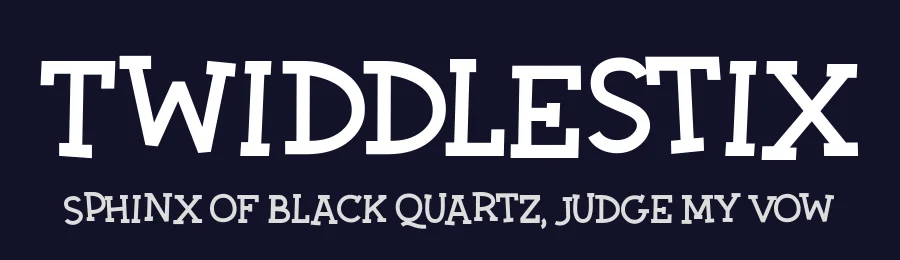 Twiddlestix — Display Font — thumbnail 2