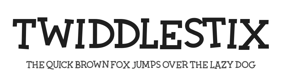 Twiddlestix — Display Font