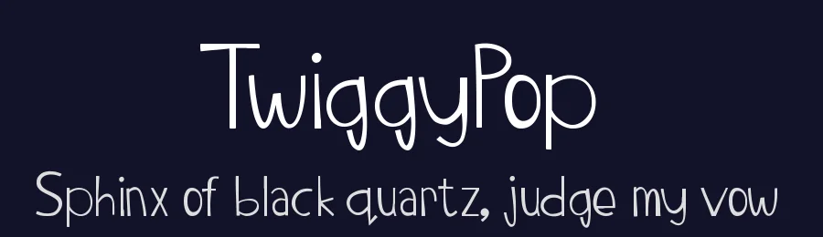 TwiggyPop — Display Font — thumbnail 2