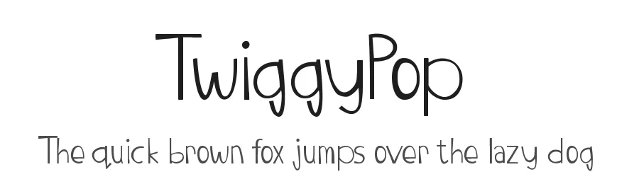 TwiggyPop — Display Font